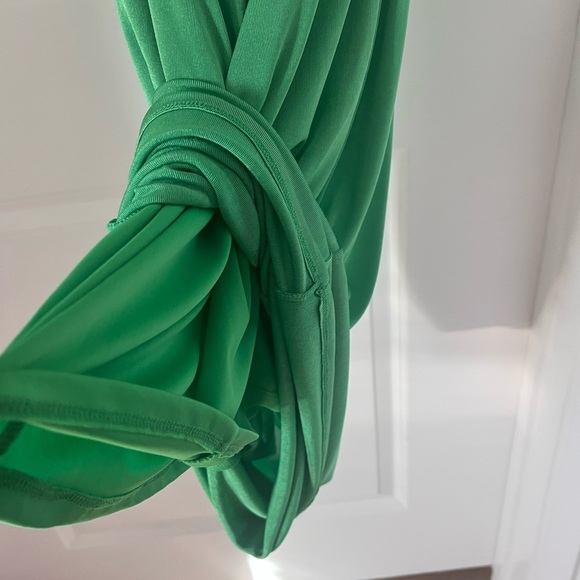 Elegant Green Sleeveless Maxi Open Back  Dress Size Large - Picture 10 of 11